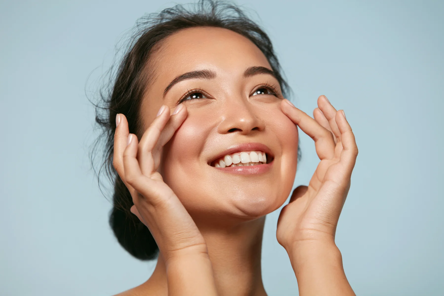Woman smiling with revived skin